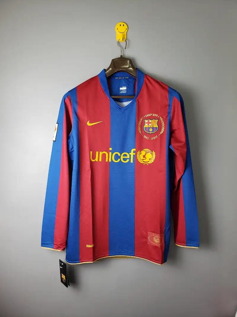 2007-2008 長袖 バルセロナ ユニフォーム