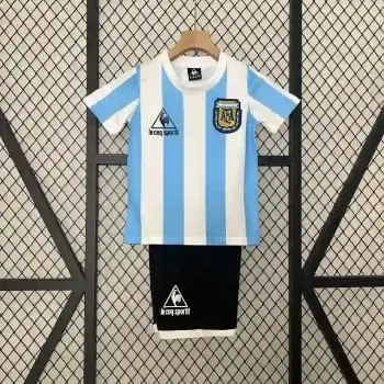 1986年 キッズ アルゼンチン代表 レトロ ユニフォーム キット