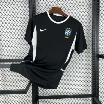 2002年ブラジル代表 ゴールキーパー ブラック レトロ サッカー ユニフォーム