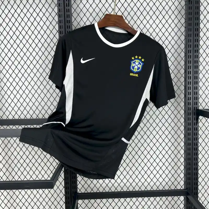 2002年ブラジル代表 ゴールキーパー ブラック レトロ サッカー ユニフォーム