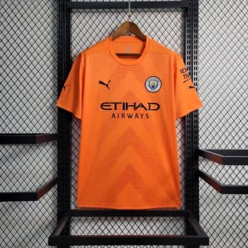 2022-2023 マンチェスター・シティ ゴールキーパー オレンジ サッカーレトロユニフォーム
