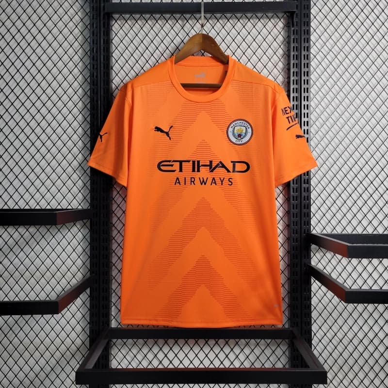 2022-2023 マンチェスター・シティ ゴールキーパー オレンジ サッカーレトロユニフォーム